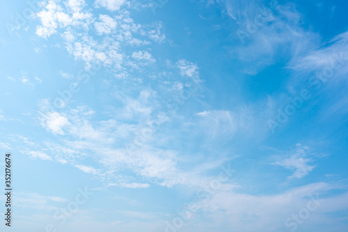 Blue sky or azure sky and cloud background