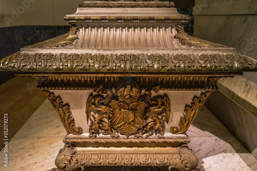 Photography Imperial Burial Vault (Imperial Crypt) in Vienna Wien, Austria.