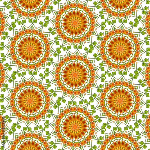 Decorative floral pattern background