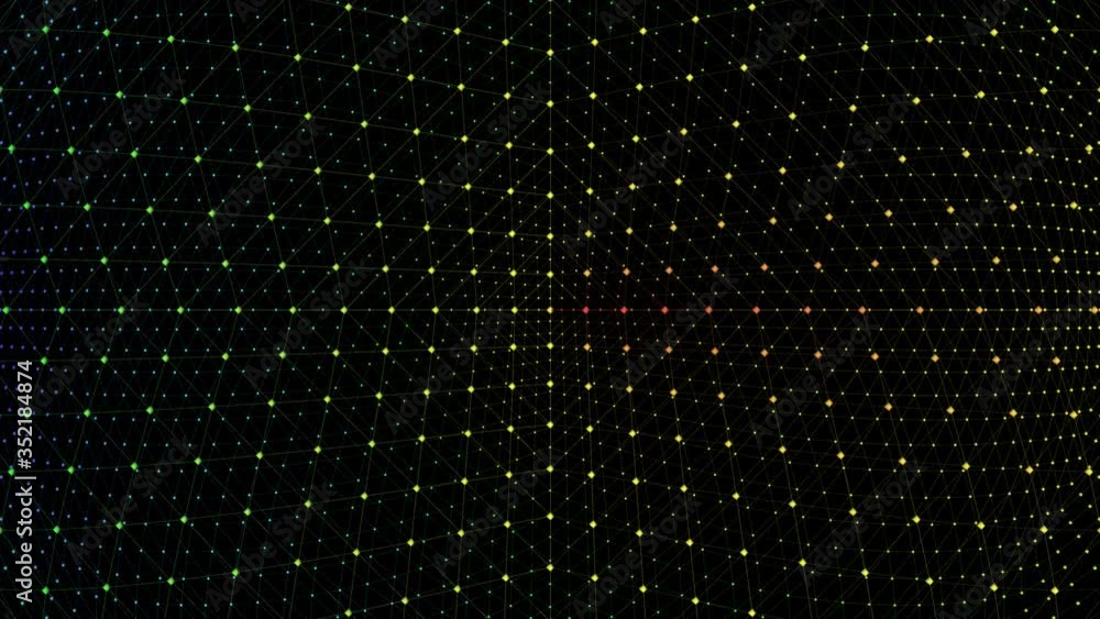 3d rendering of a loop animation dot network moving slowly on a dark background 3d rendering of a loop animation dot network moving slowly on a dark background