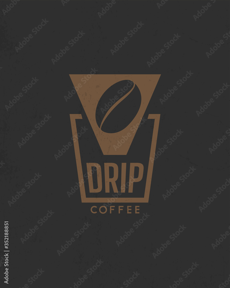 coffee shop logo design. vector illustration