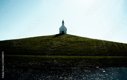 Church on the Hill - Miniamal white