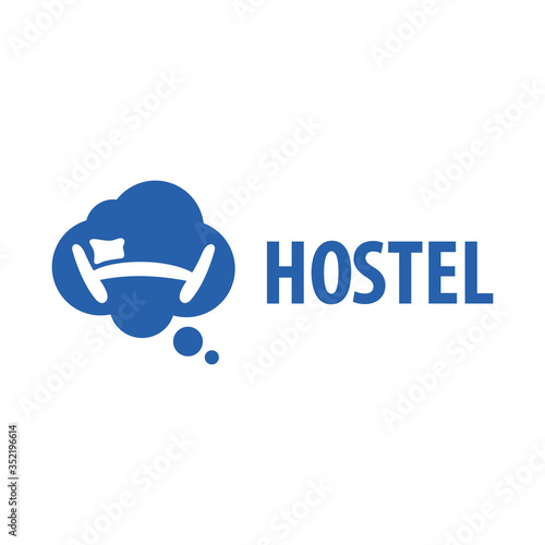 Vector logo of the hostel and hotel