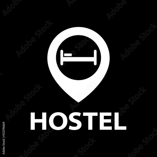 Vector logo of the hostel and hotel