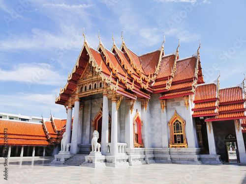 Wat Benchamabophit Dusit Wanaram Ratchaworawihan Temple, is a marble temple located in Bangkok at Thailand.