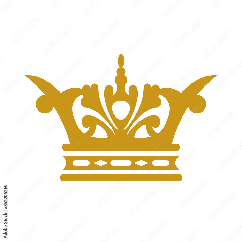 golden crown isolated on white golden crown isolated on white