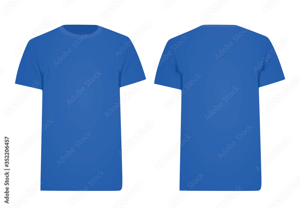 Blue t shirt. vector illustration Stock Vector | Adobe Stock