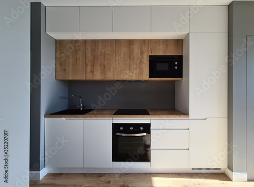 Installation built-in furniture and wiring kitchen photo