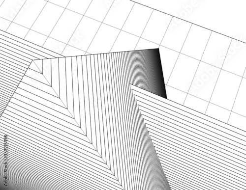 pyramid 
abstract architecture 3d illustration sketch