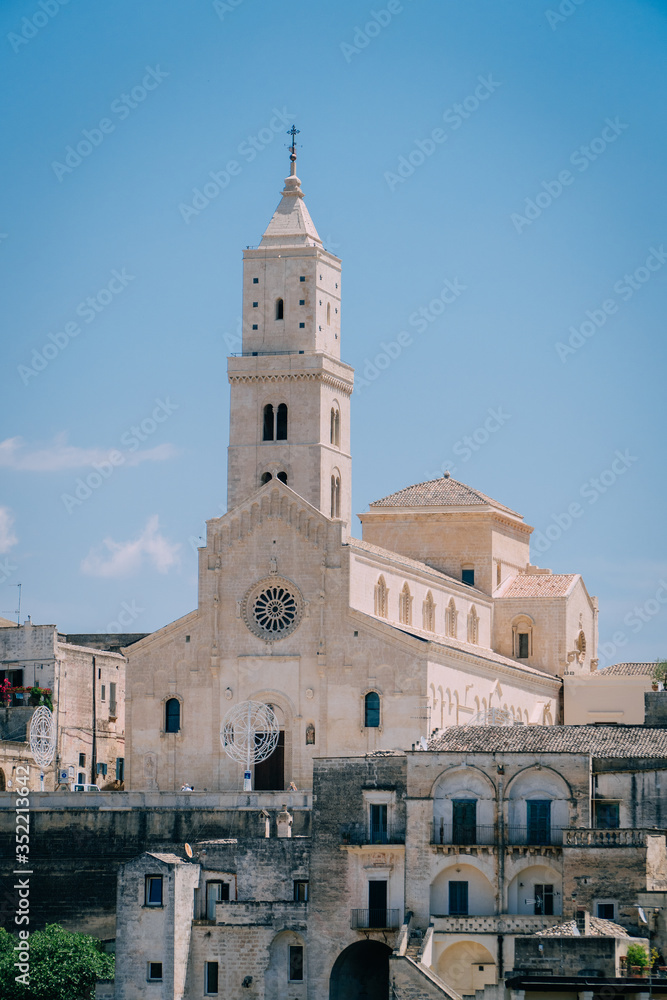 Old church in the ancient city of Matera. Italy.
