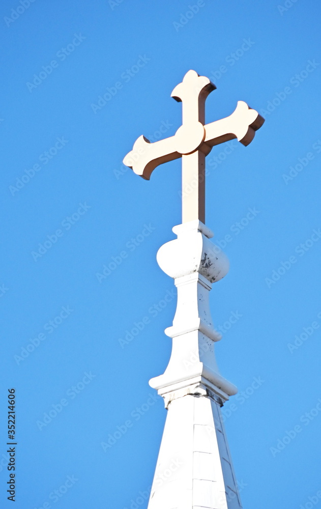 Ornate Cross on Church Ornate Cross on Church