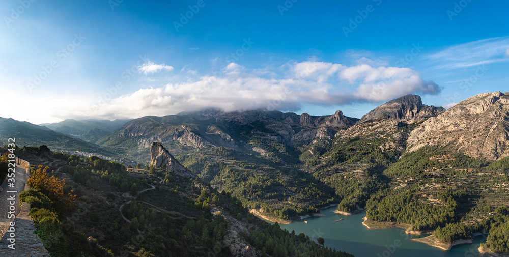 European mountains paradise, European forest panorama Spain
