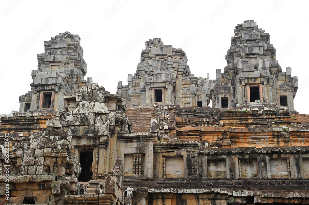 Naklejka premium Old Ancient temple Angkor Wat in Cambodia 