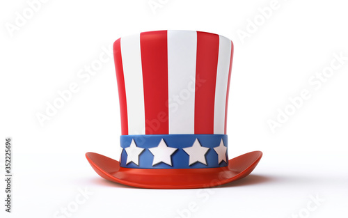 Photos Uncle Sam's hat isolated on white background