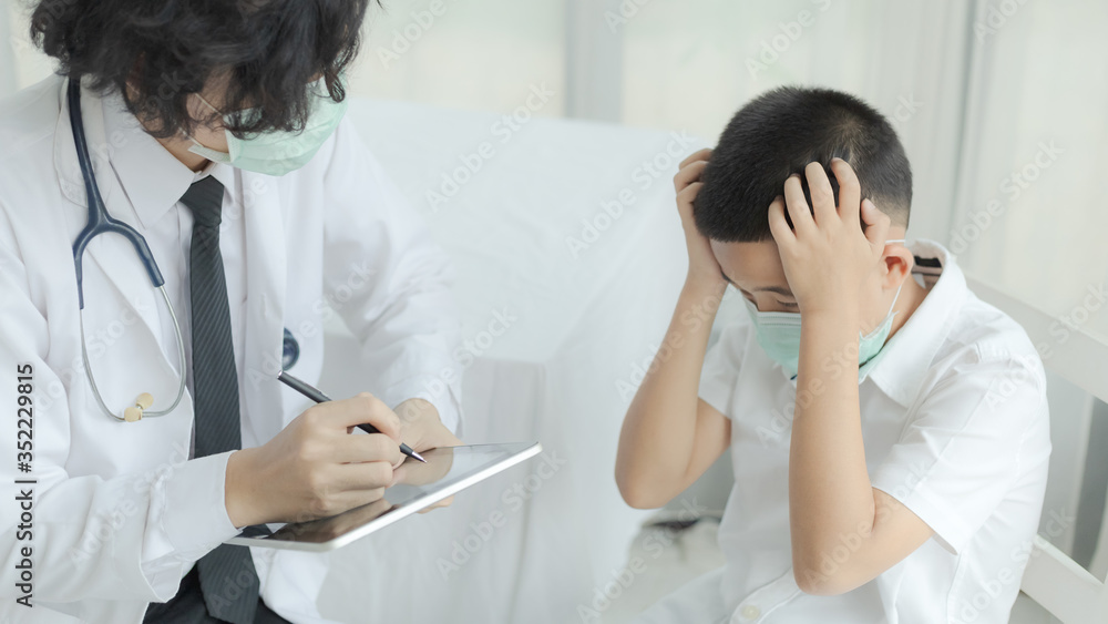 Doctor and patient with Coronavirus concept Doctor and patient with Coronavirus concept