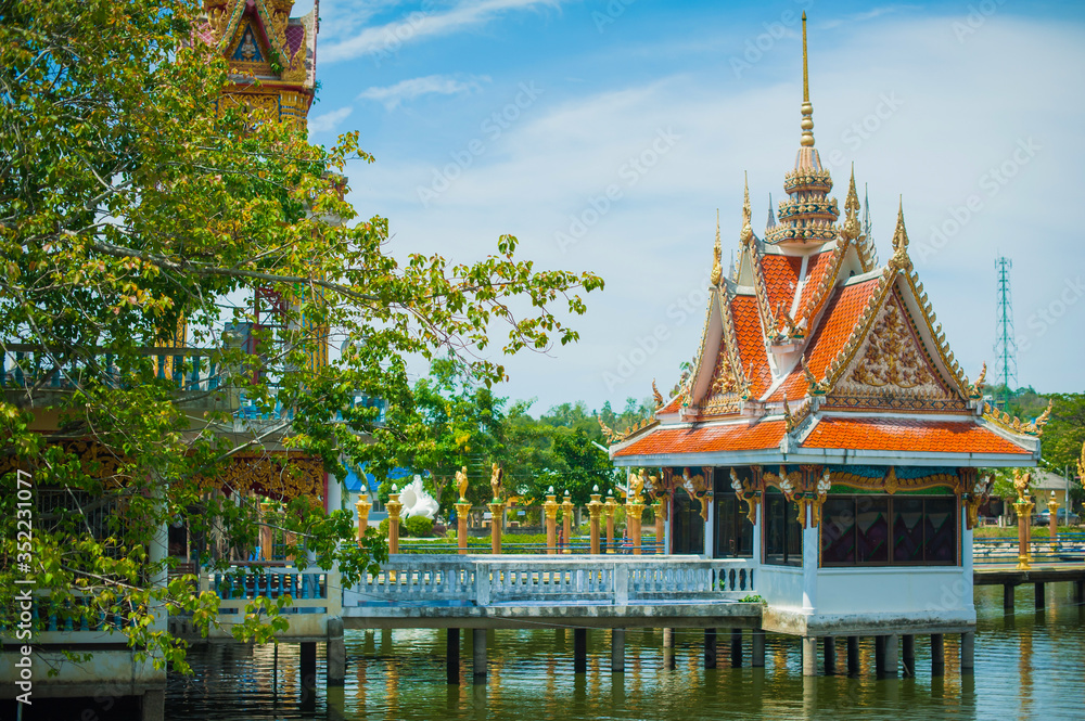 Temple Wat Plai Laem on Samui Thailand