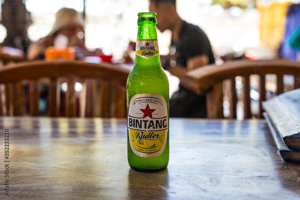 Bali Indonesia 2018, 20 Sept, Bintang Radler, lemon beer part of Heineken  Stock-Foto | Adobe Stock