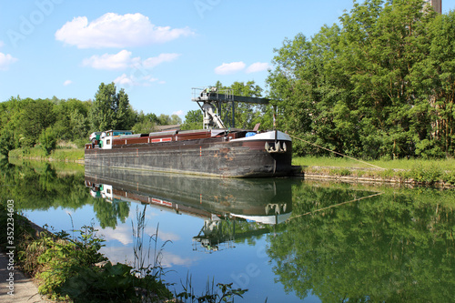 Schilderij op canvas péniche / bateau