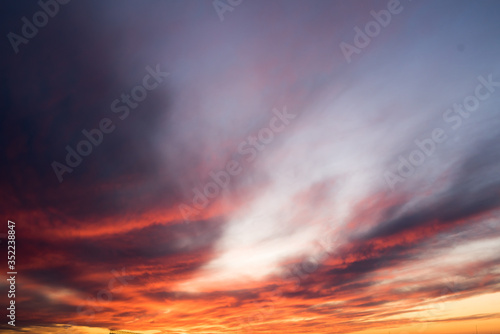Fototapeta Naklejka Na Ścianę i Meble -  Beautiful sunset many colors dramatic