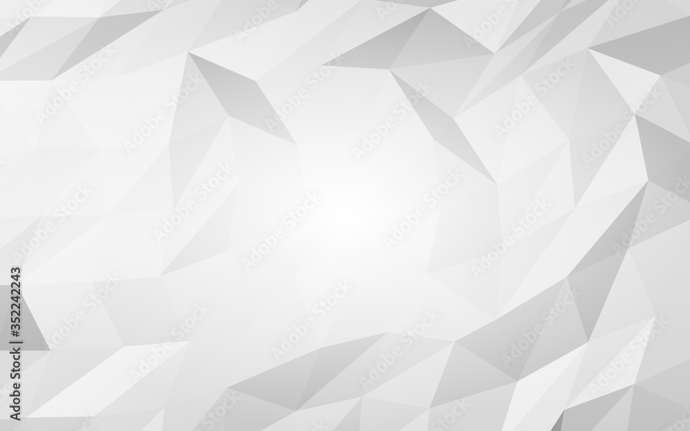 White abstract background. Lowpoly backdrop. Crumpled paper. 3D illustration White abstract background. Lowpoly backdrop. Crumpled paper. 3D illustration