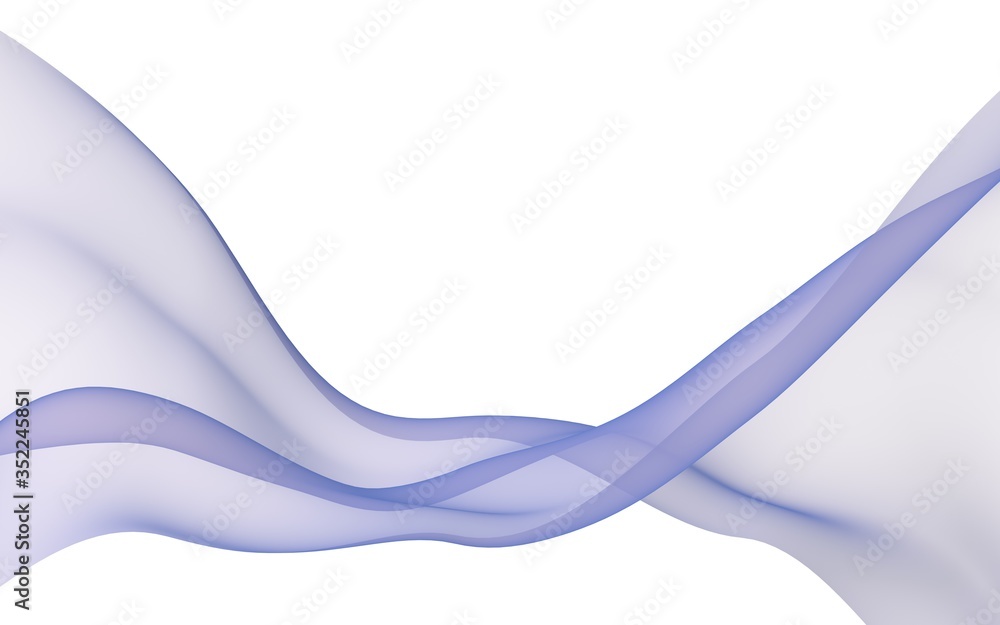 Abstract wave. Scarf. Bright ribbon on white background. Abstract smoke. Raster air background. 3D illustration Abstract wave. Scarf. Bright ribbon on white background. Abstract smoke. Raster air background. 3D illustration