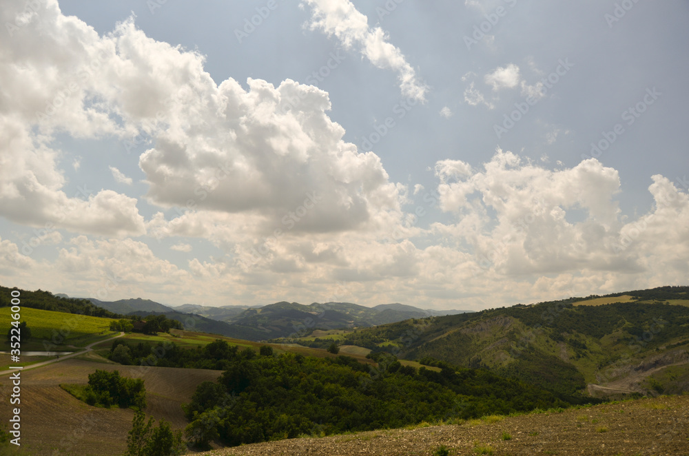 Paesaggio bucolico delle colline Emiliane - Italia