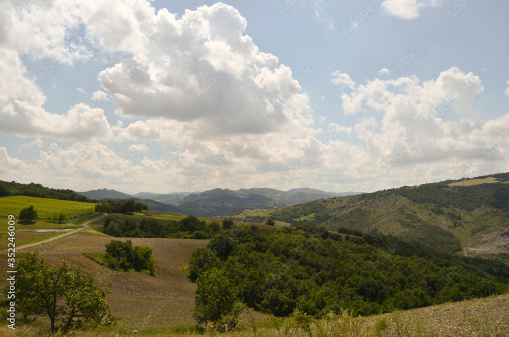 Paesaggio bucolico delle colline Emiliane - Italia