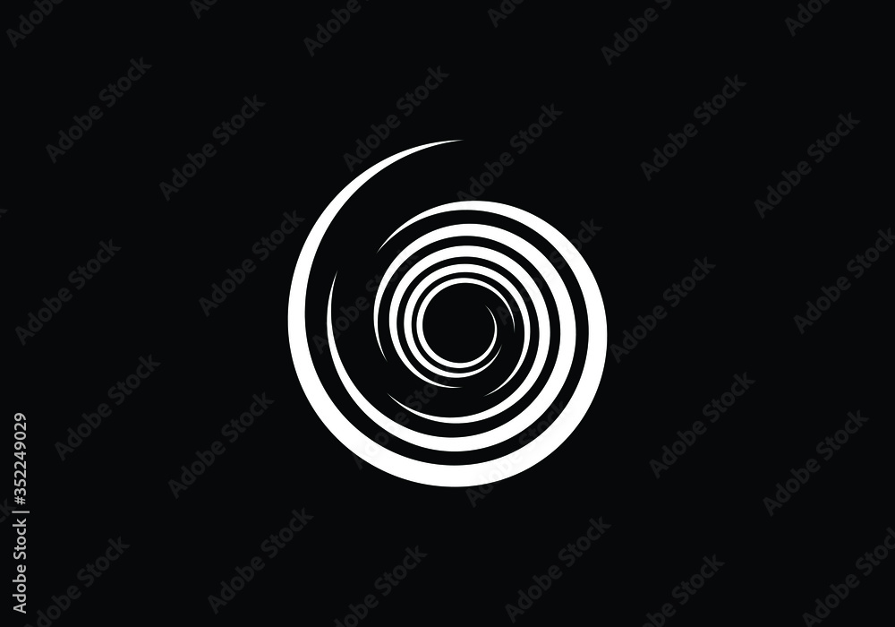 Spiral design logo. Vector abstract circle swirl logo design elements Spiral design logo. Vector abstract circle swirl logo design elements