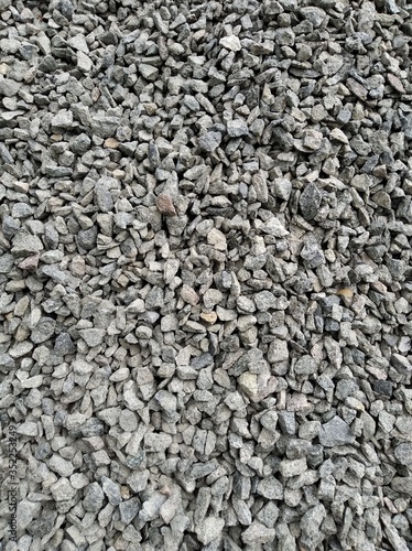Background of gray gravel, small pebbles