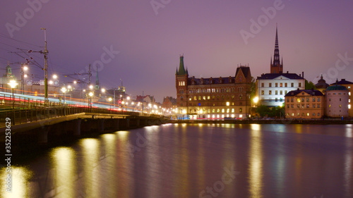 Scenic Famous Panoramic View Of Stockholm Skyline At Summer Evening. Famous Popular Destination Scenic Place. © othman