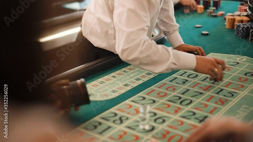 People play in casino and bet