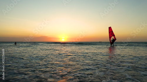 Kitesurf on Ceará beach .Route of emotions in the northeast of Brazil