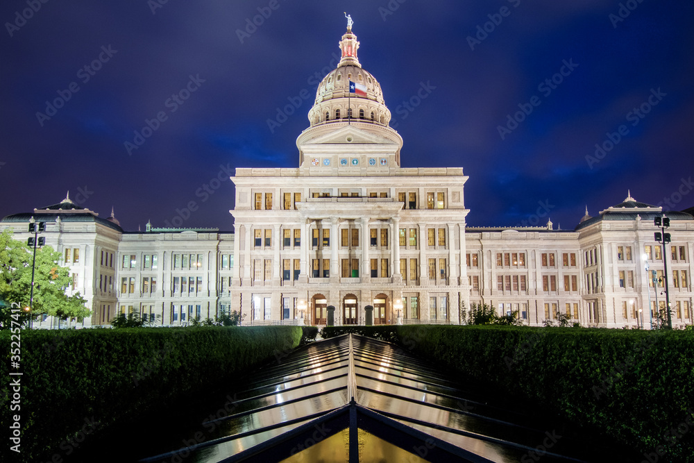 Texas State Capitol is the capitol building and seat of government of Texas in downtown Austin, Texas, USA.