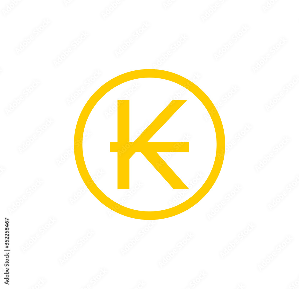 Coins lao kip icon in simple style isolated on white background. Laos is a developing country and a new star in Asia. Coins lao kip icon in simple style isolated on white background. Laos is a developing country and a new star in Asia.