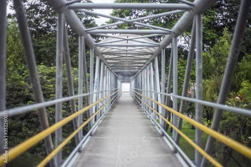 steel bridge in the city