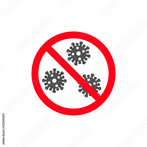 Covid-19 epidemic sign.Vector illustration.
