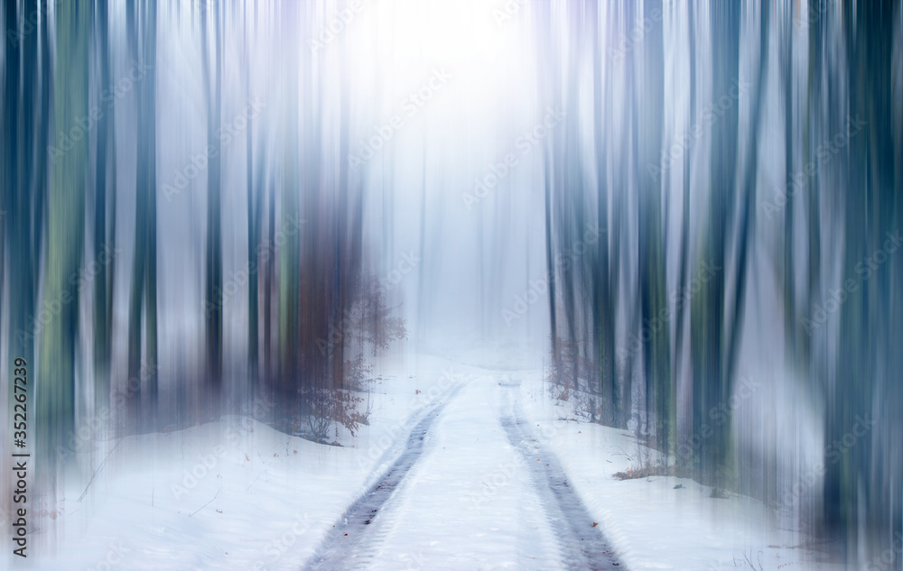 Fototapeta premium Road in motion blur