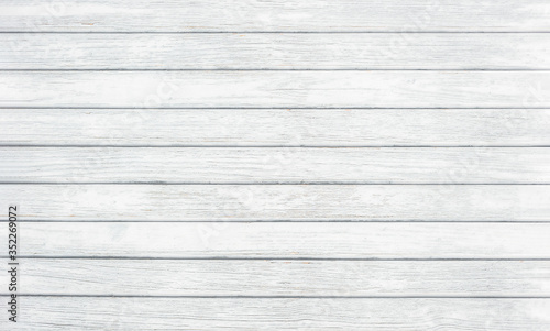 Wood background rustic white texture. Empty copy space. Panoramic view