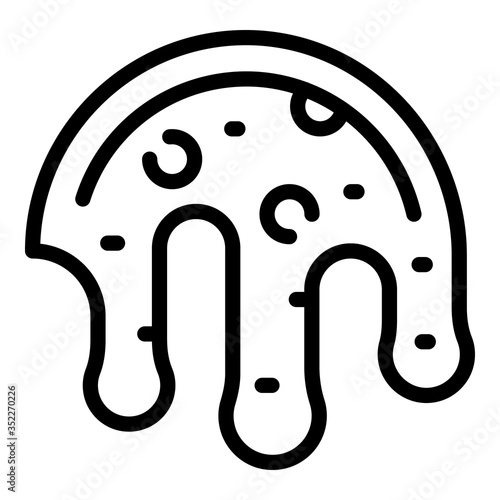 Pancake dough icon. Outline pancake dough vector icon for web design isolated on white background