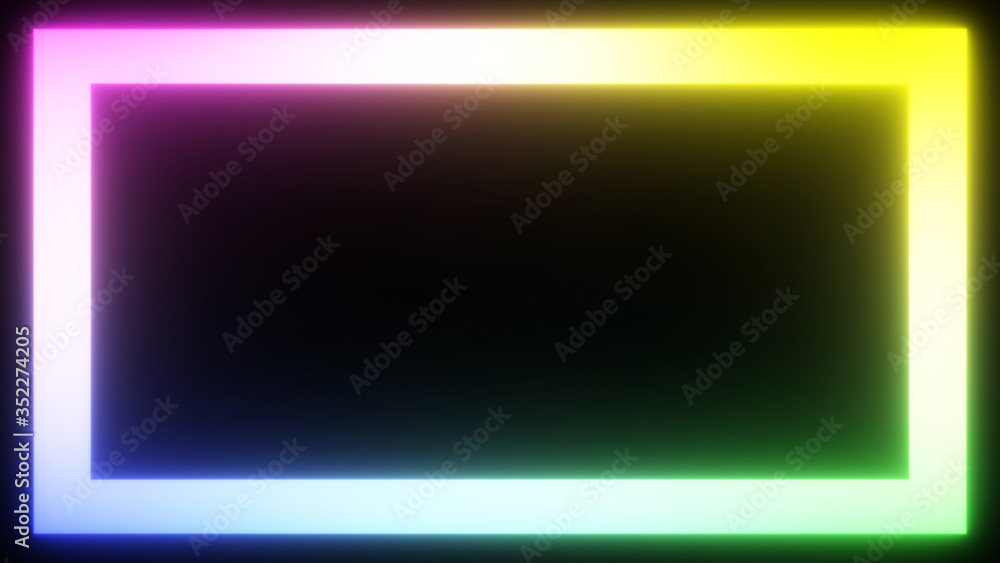 Gradient Neon Holographic Rectangle Motion Background Gradient Neon Holographic Rectangle Motion Background