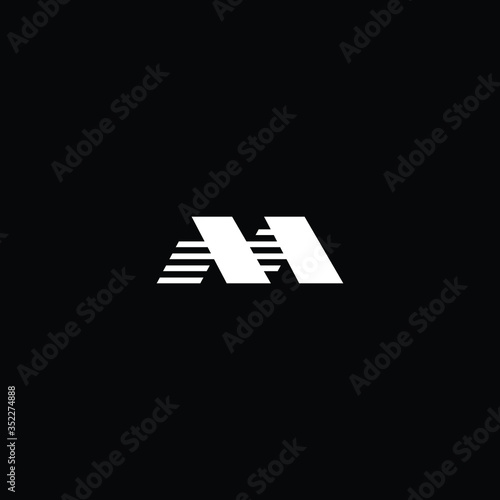  Professional Innovative Initial MN logo and NM logo. Letter M LOGO Minimal elegant Monogram. Premium Business Artistic Alphabet symbol and sign