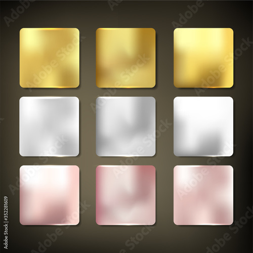 Gold Material texture set style