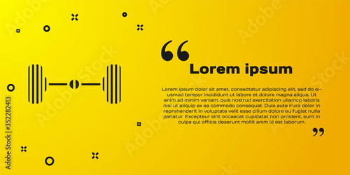 Black Chassis car icon isolated on yellow background. Vector