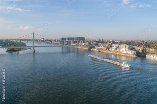 Aerial View Cologne Köln Rhein Panorama