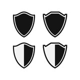 Set of Shield icon vector design. Protection symbol.
