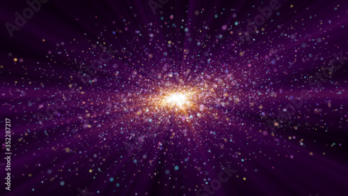 galaxy in space light particle © aleksandar nakovski