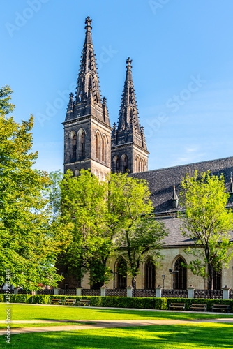 Basilica of St Peter and St Paul in Vysehrad, Prague, Czech Republic