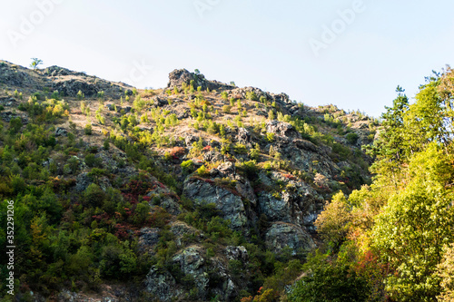 Almajului mountains, Banat, mountain landscape, water mills area. Rudaria, Eftimie Murgu, Romania.