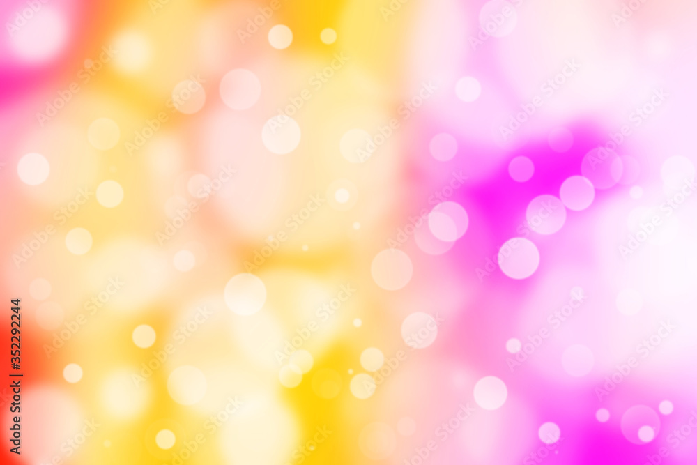 Soft multicolored blurred bokeh background. Abstract defocused backdrop.