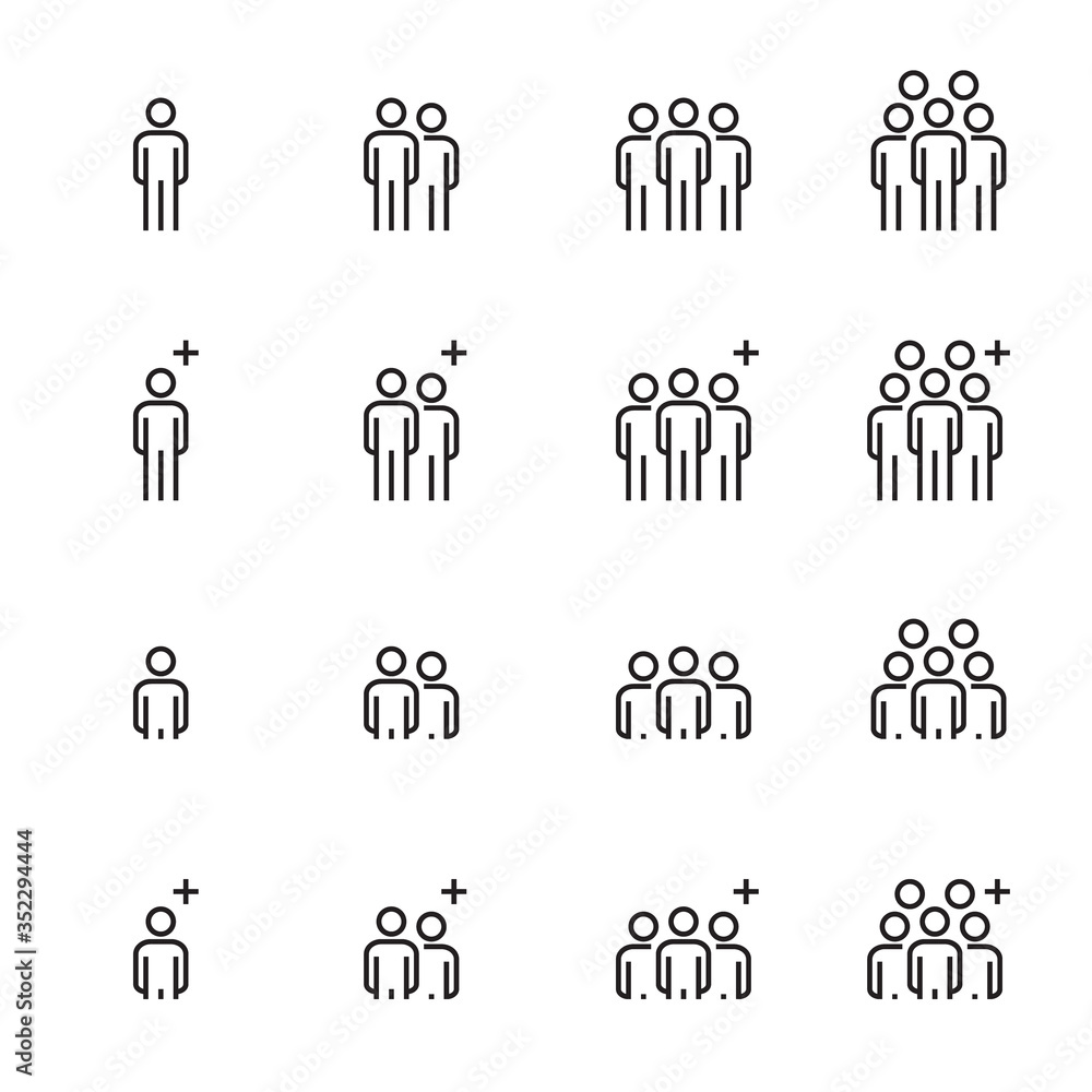 Collection Simple Set of People Icons Line Work Group Team Vector , Meeting , Teamwork , Group , Person Collection Simple Set of People Icons Line Work Group Team Vector , Meeting , Teamwork , Group , Person